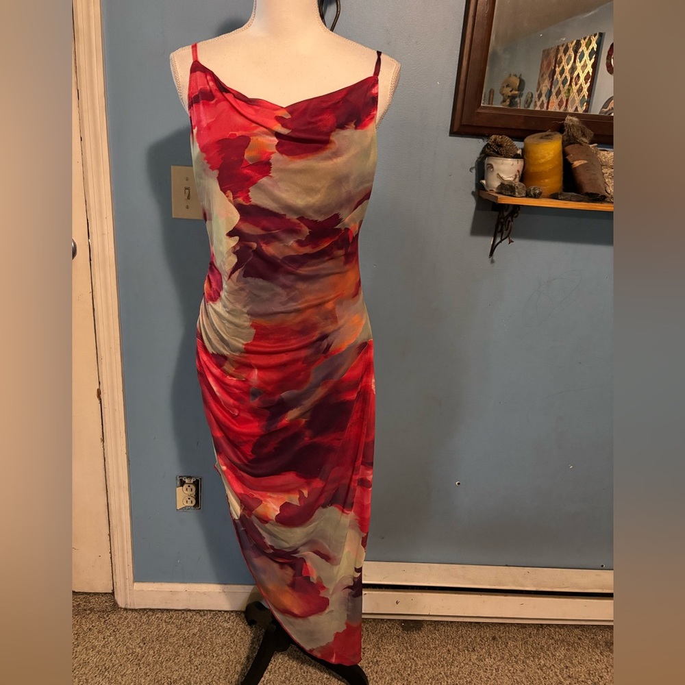 Beautiful, Y2K Inspired, Floral, Asymmetrical, Dress